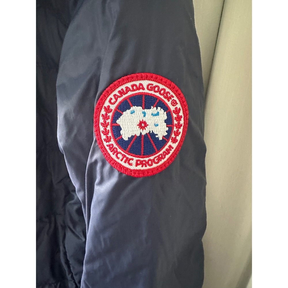 Canada Goose Abbott Hoody Navy Blue Down Puffer Jacket Women Slim Fit Hooded - Picture 5 of 12